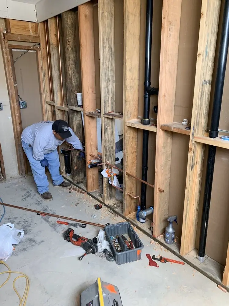 Commercial rough-in plumbing for Commercial Plumbing in Fontana Gateway